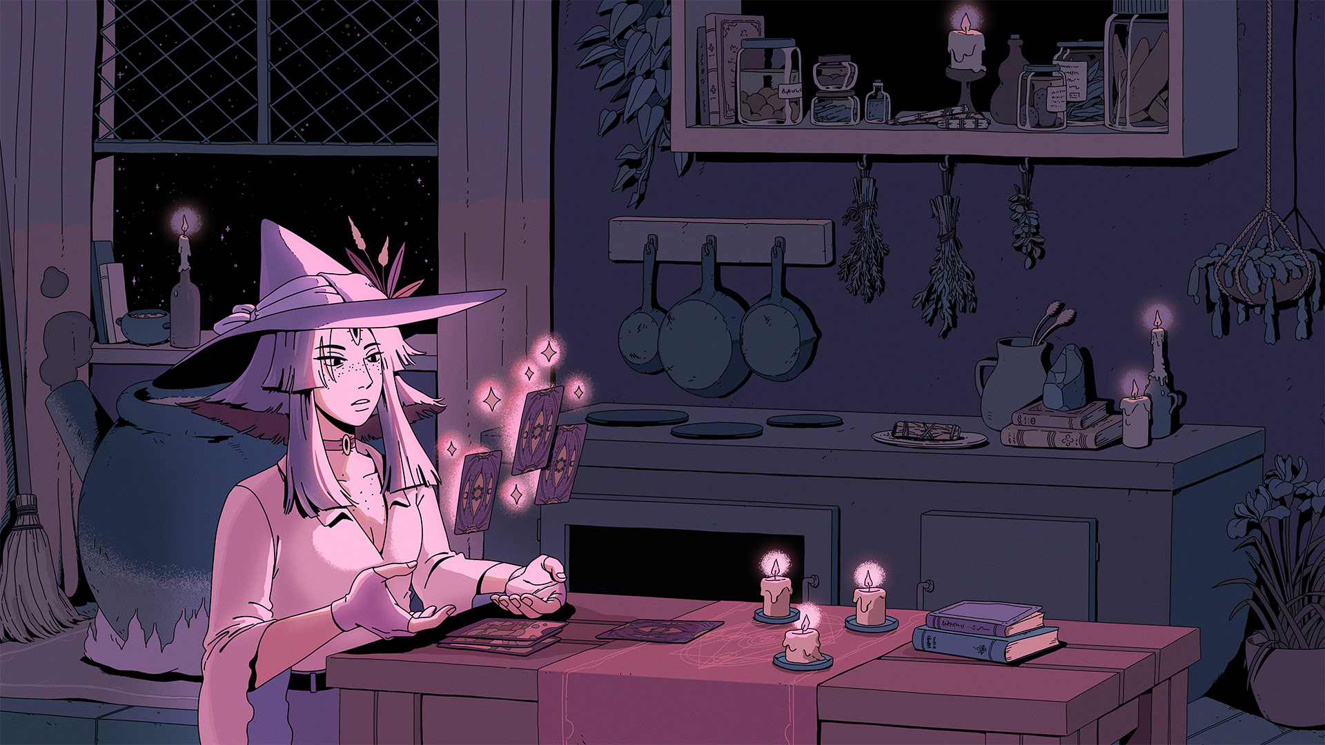 Screenshot of a character in the game The Cosmic Wheel Sisterhood.